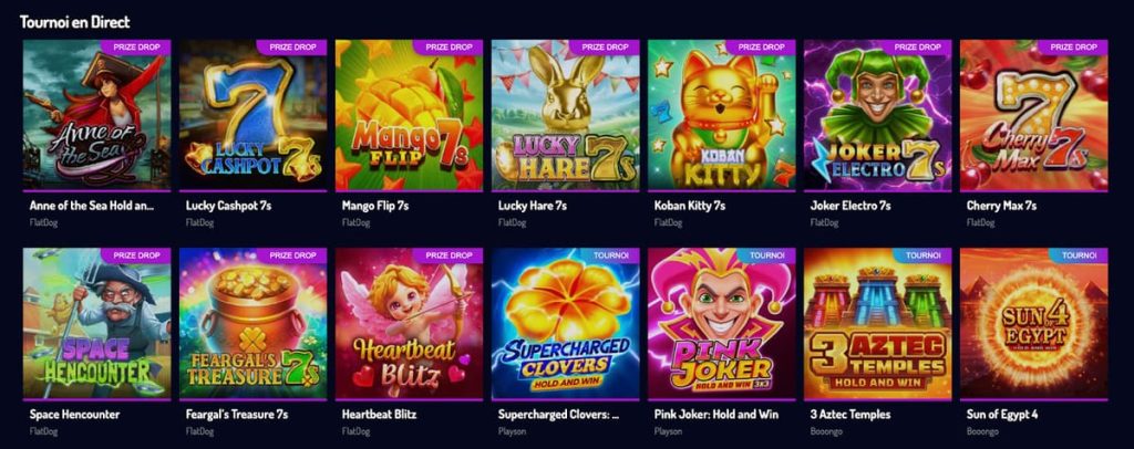 Lucky8 Casino tournois live